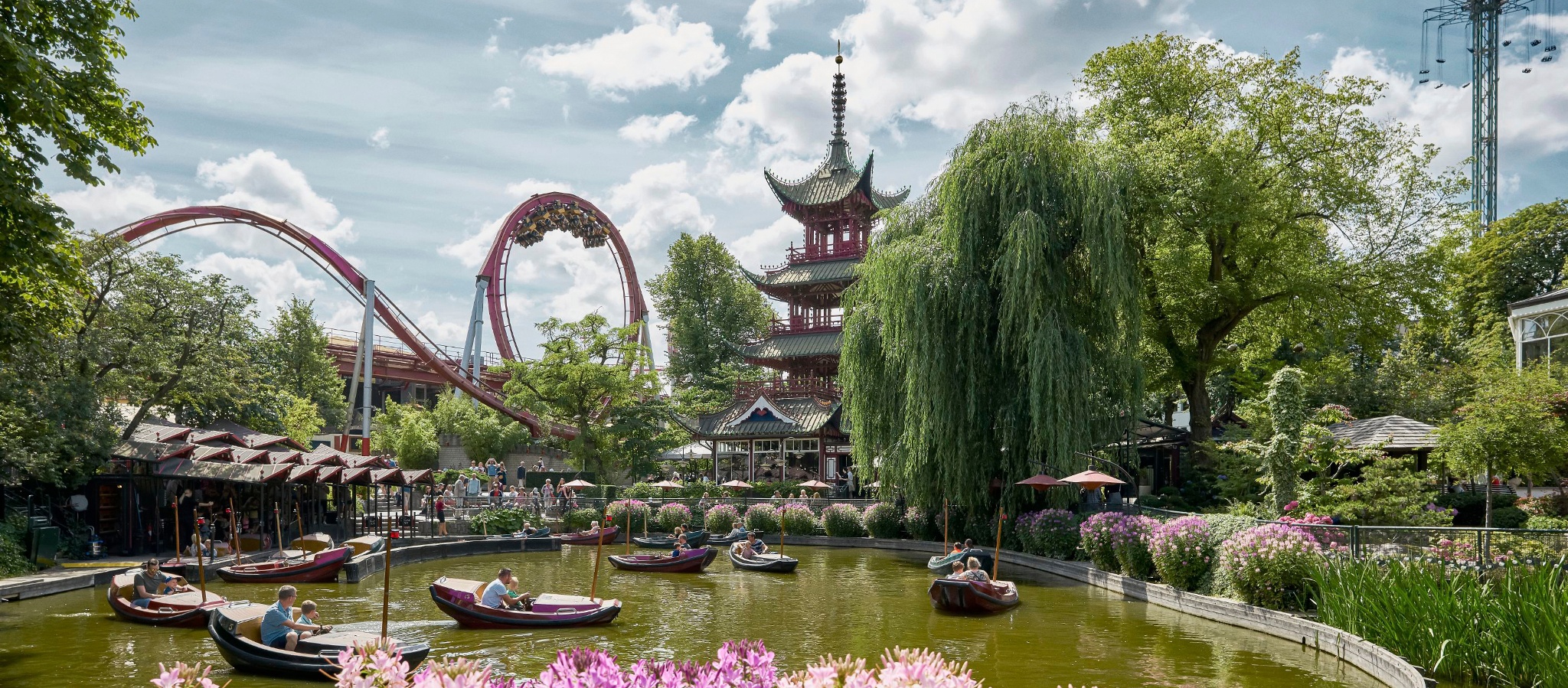 Les Jardins de Tivoli illuminés